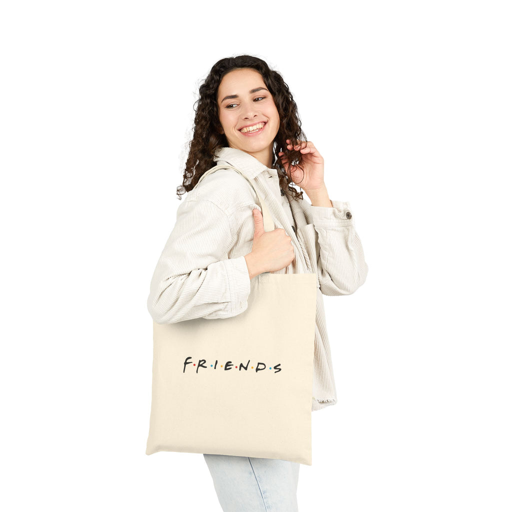 Friends TV Show Canvas Tote Bag — Cast Illustration Cotton Tote