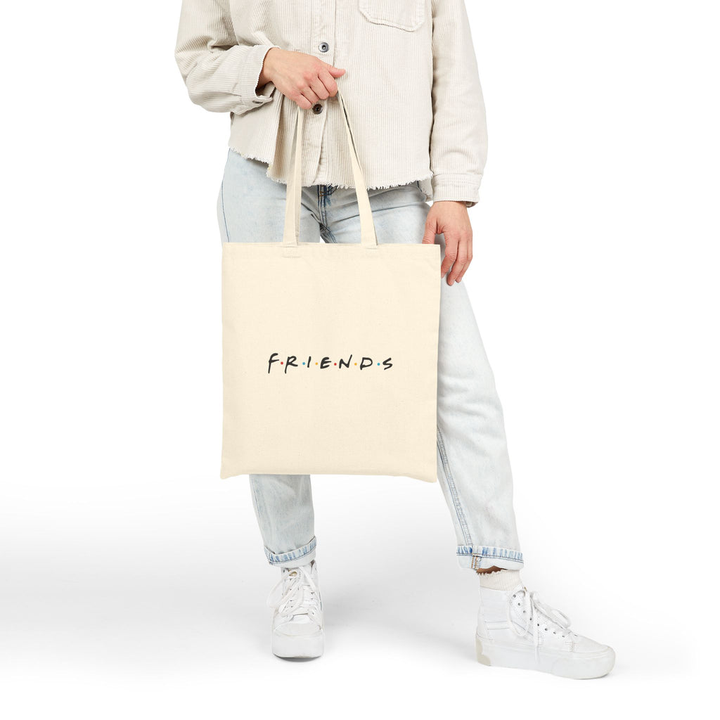 Friends TV Show Canvas Tote Bag — Cast Illustration Cotton Tote