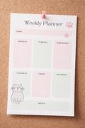Pink and Mint Green Pastel Cute Weekly Planner